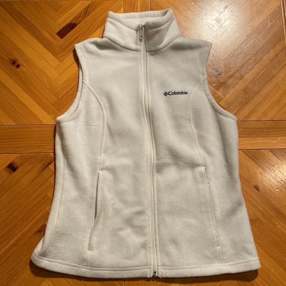 Womens Columbia White Vest Jacket in Size M [EXCELLENT]
